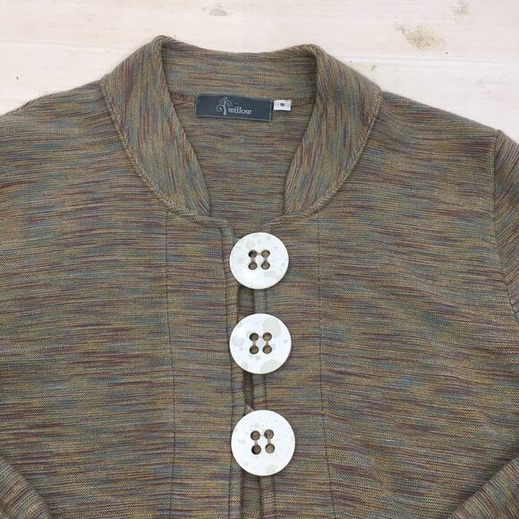 ANTHRO Willow heathered button front sweater cardigan S - Picture 2 of 4